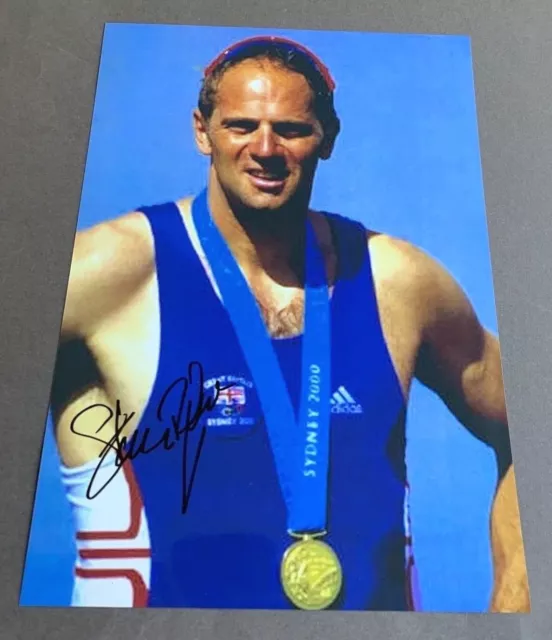 STEVEN REDGRAVE 5x Olympiasieger Rudern In-person signed Foto 20x30 Autogramm