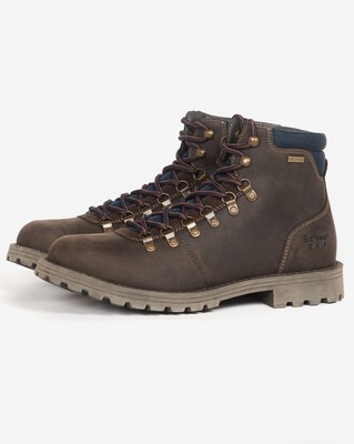 barbour elsdon waterproof hiker boots in rust