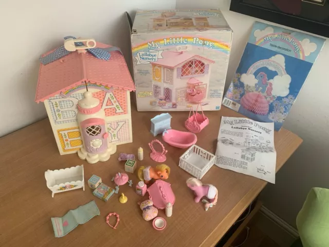 Vintage My Little Pony Lullabye Nursery Playset by Hasbro Boxed