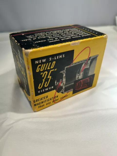 Caja de visores vintage Guild 35 solo utilería fotografía artesana Hollywood Ca EE. UU.