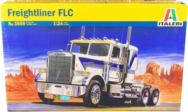 Skill 4 Model Kit Freightliner FLC Truck Tractor 1/24 Scale Model by Italeri