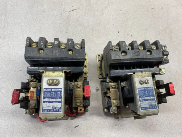 Square D -  220v 7.5hp 3-Phase - Square D (W401-S20-G1) Starter Size 1 Lot Of 2