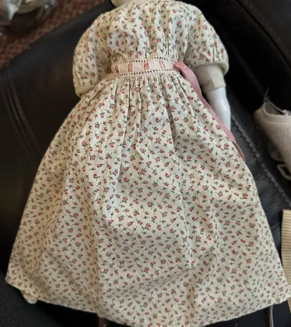 Original Vintage Tagged Madame Alexander Dress For 18” Doll With Tea Roses