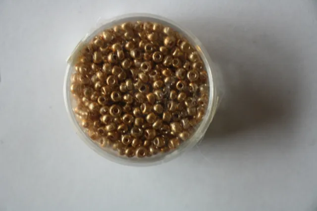 Meyco Perlen Rocailles, Gold-Kupfer, 2,5 mm