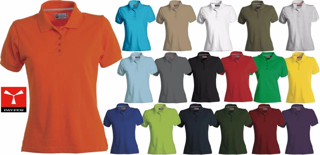 Payper VENICE LADY Polo da Donna Mezza Manica Corta 100% Cotone Sfiancata Maglia