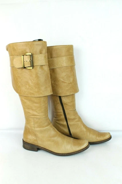 Bottes San Marina cuir marron T 37 / UK 4 TRES BON ETAT
