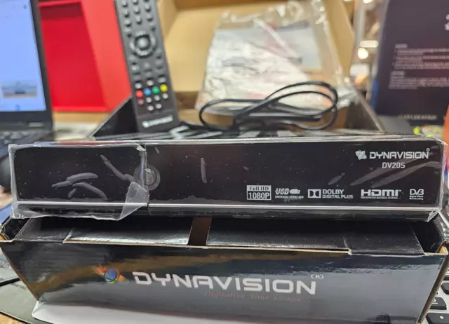 Dynavision DV20S Satellite TV Receiver Tuner Box for FreeSat Sky FTA & BBC HD