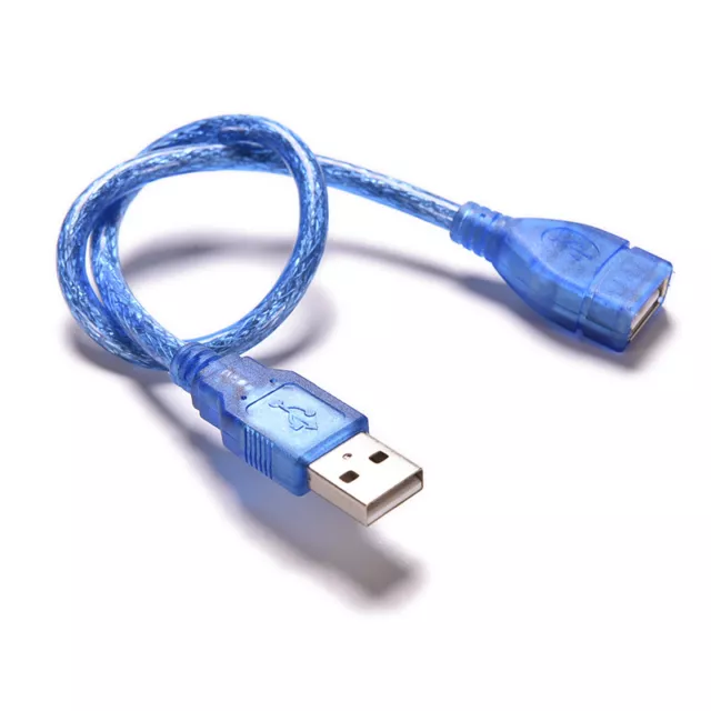 Excellent Short USB 2.0 Type A Female To Male Extension Extender Cable Cord> QO