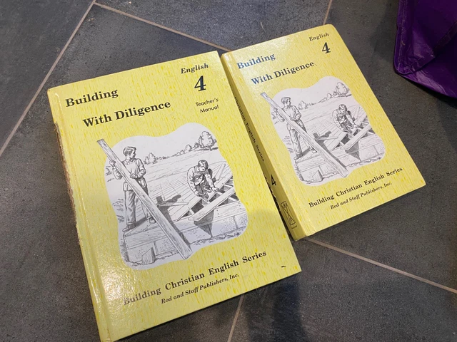 Rod and Staff English 4 Hardcover Building With Diligence Teacher Student Set