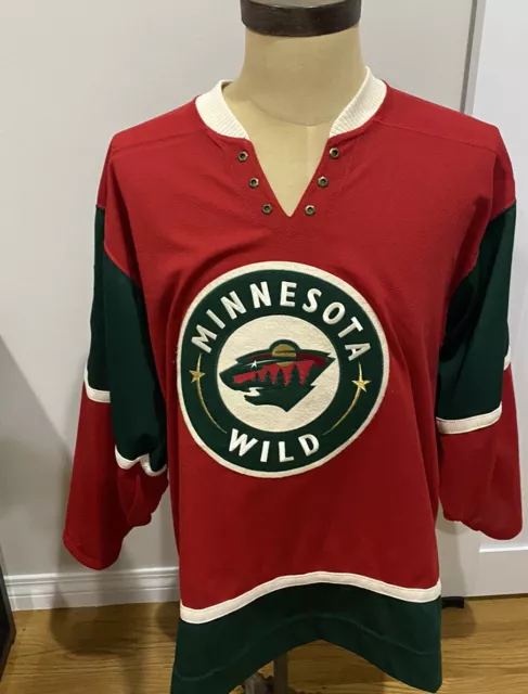 Derek Boogaard Minnesota Wild NHL Jersey Men CCM medium Authentic Rare MIC  Sewn
