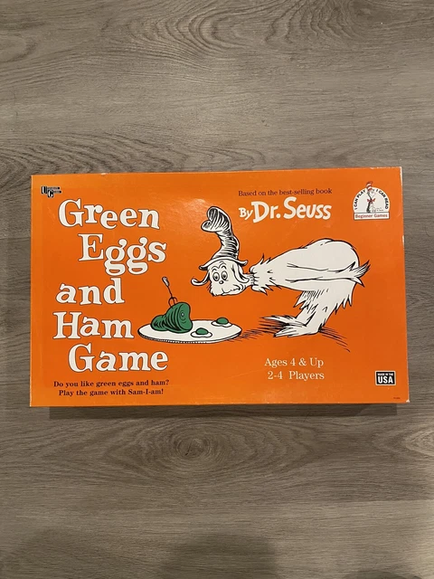 GREEN EGGS AND Ham Board Game Dr. Seuss University Games Vintage 1996 ...