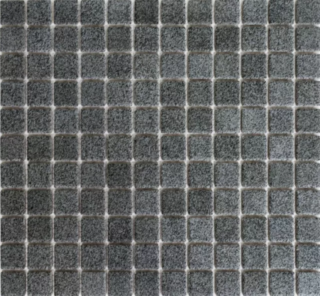 Piastrella mosaico ceramica parete di fondo pietra grigio 18-0208-R10 | 1 foglio