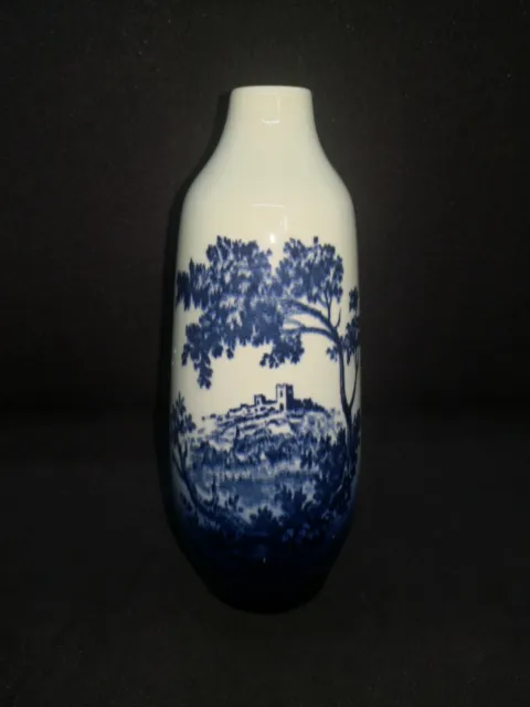 Vintage Very Rare Royal Doulton Blue Flambe Woodcut Vase 1614