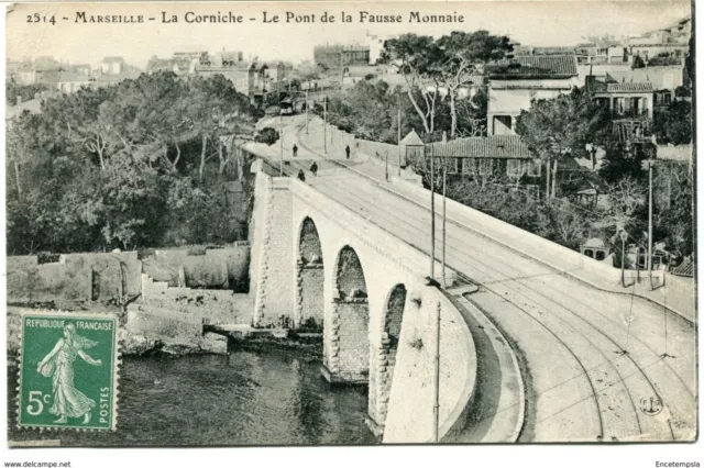 CPA - Carte postale-France-Marseille -La Corniche-Le Pont de la Fausse Monnaie