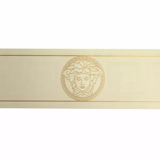 Versace Ribete/Cenefa AS 93522-3 Crema Meandro/Meandro Ribete Papel Pintado 5M M