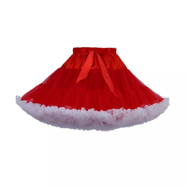 Gonna Sottoveste Donna Crinolina Ruffle Maglia Tutu Sottogonna Cosplay Bella 2