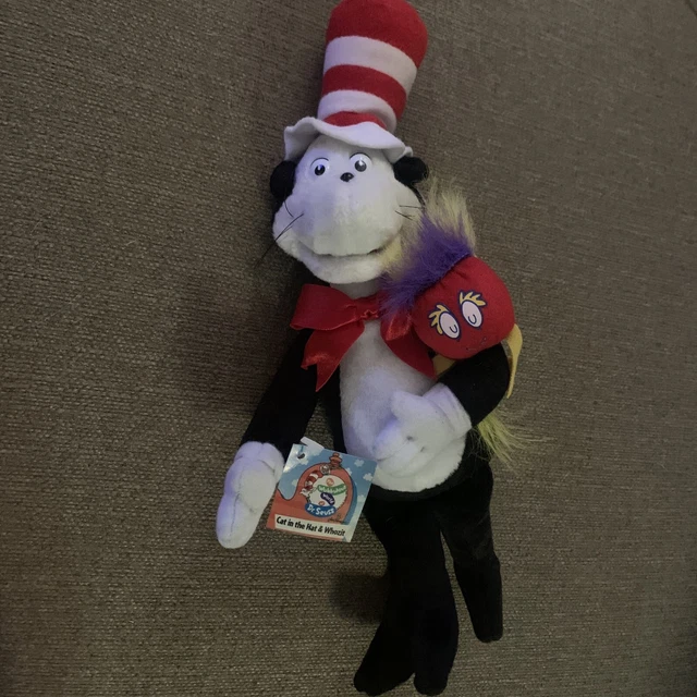 NEW Vintage Dr Seuss Cat in the Hat & Whozit Plush 13" Stellar Gifts with tags