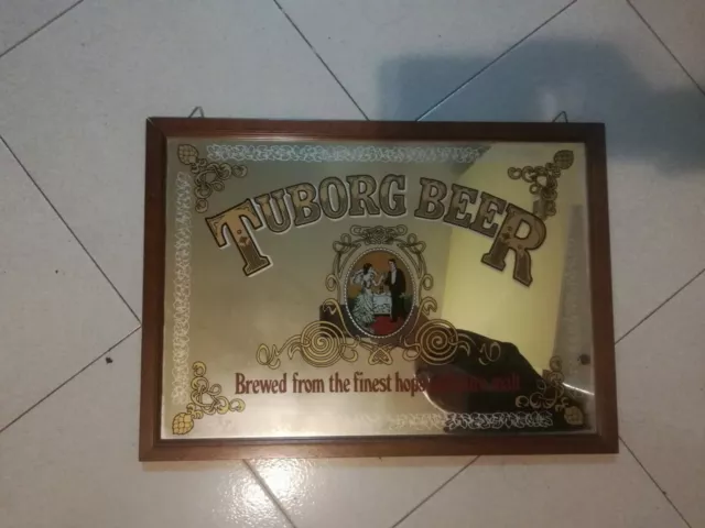 Quadro Specchio Birra Tuborg anni 80