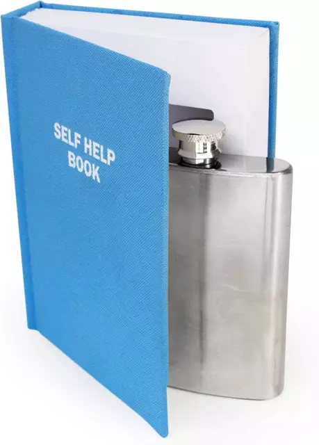 Suck UK Blue Secret Hip Flask | Hip Flasks for Women & Men | Small Flask to Smug