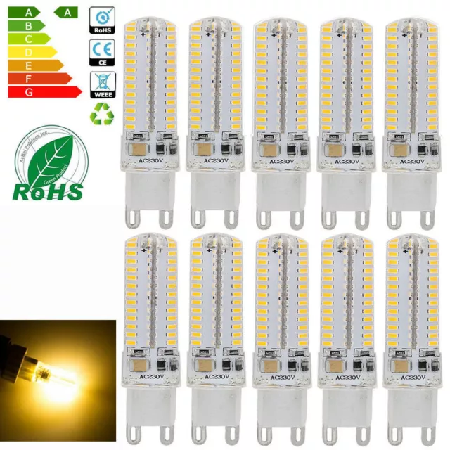 10 x G9 led bulb cool white 10w light bulbs capsule lamps 104SMD AC 220V H