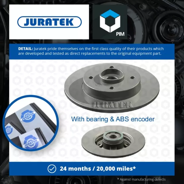 2x Brake Discs Pair Solid 249mm CIT146C Juratek Set 424919 424932 3648487 New