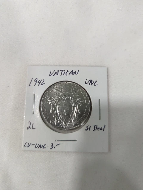 1941 Vatican City 2 Lire  bg