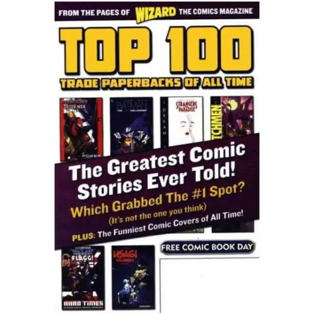 Wizard Magazine Top 100 Trade Paperbacks #1 in NM + condition. Wizard comics [g&