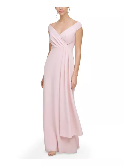 ELIZA J Womens  Cap Sleeve Off Shoulder Full-Length Formal Gown Dress