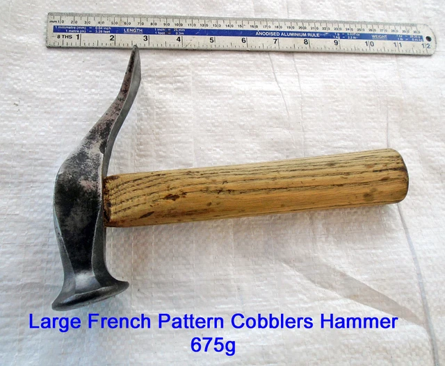 VINTAGE FRENCH PATTERN Large Cobblers Hammer 680g Old Tool £10.00