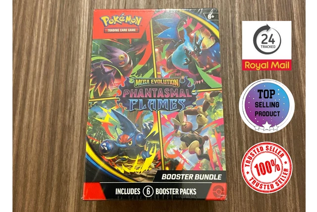 POKÉMON TCG MEGA Evolutions Phantasmal Flames Booster Bundle Sealed 1 x ...