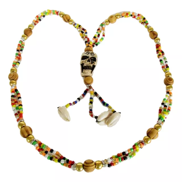 Collar de Muerto Osain/Ozain Santeria IFA Collar Necklace Hecho a Mano Osanyin