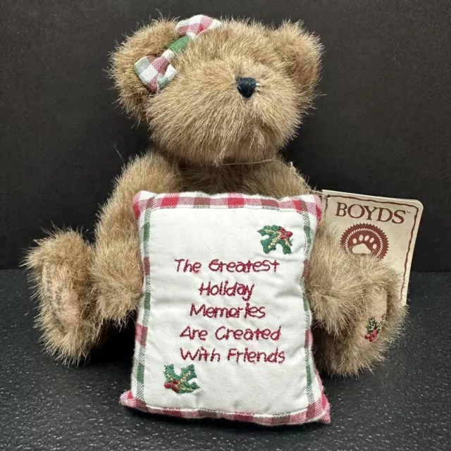 Boyds Bears The Head Bean Collection Beary Goodfriend 2004 Signed Rare