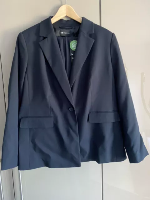 NEU! C&A Premium Anzug Blazer Gr. 46 Hose Gr. 44 blau Damen *Tailored* Etikett