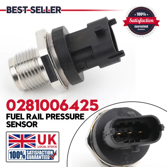 Fit ALFA VOLVO XC60 XC70 XC90 2.4 D D5 AWD Fuel Rail Pressure Sensor 0281006425