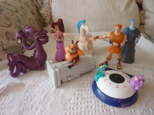 McDonalds Happy Meal Toys - Hercules Phil Pegasus Hades Megara Hydra Pain Panic