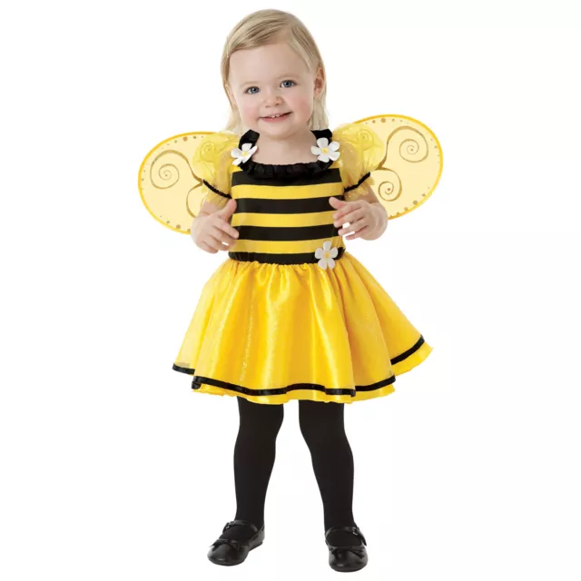 Girls Little Stinger Bumble Bee Baby Costume 0-36 months Fancy Dress Outfit