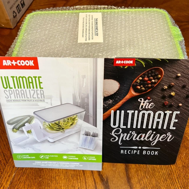 Espiralizador AR+Cook Ultimate, 4 hojas, fideos de verduras y frutas ¡Nuevo!