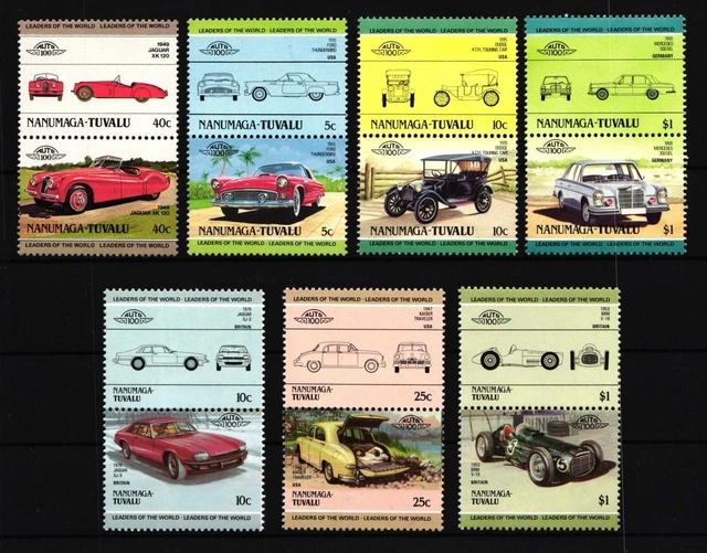 Tuvalu Nanumaga postfrisch Lot aus 100 Jahre Automobil #GW950