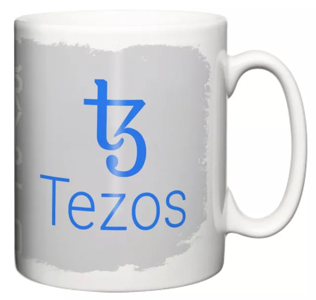 Tezos XTZ Cryptoasset Blockchain Exchange Token, Tee Kaffee Keramik Becher Geschenk