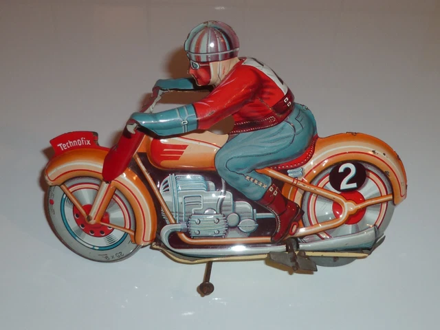 Ancien Jouet Moto Technofix Numéro 2 – Vintage Collection