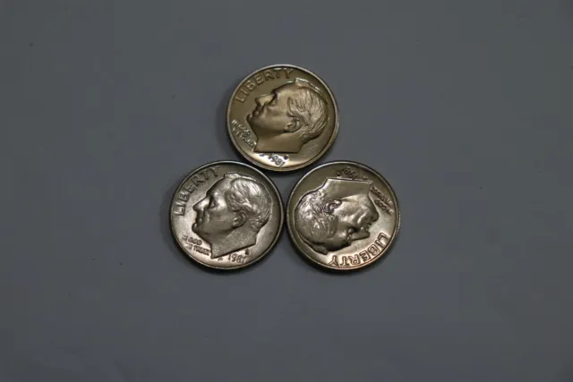 Usa Dime's 1981 Coin Set Regular + D + S Proof All High Grade B32 Cm13-13
