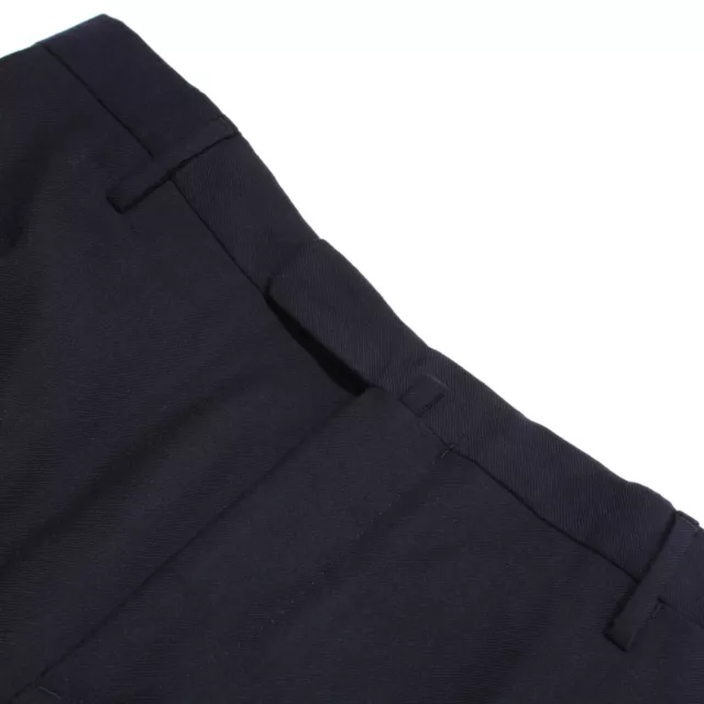 Boglioli NWOT Dress Pants Size 50 34 US Solid Navy Blue 100% Wool