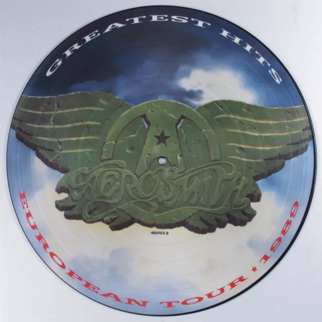 AEROSMITH Greatest Hits CBS LP VG+ uk picture disc o