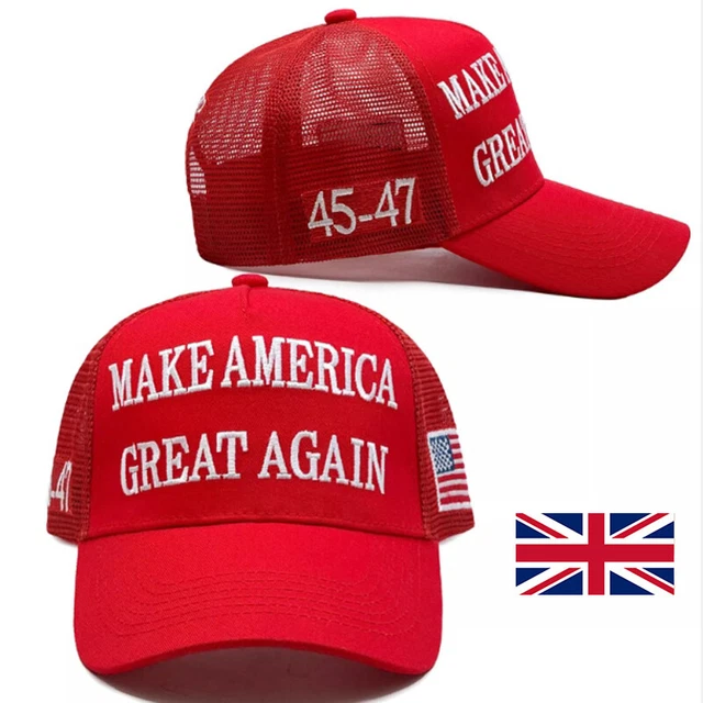 Cappello Trump 2024 'Never Surrender' MAGA – Berretto In Cotone Con Bandiera USA, Regolabile, Nero E Oro