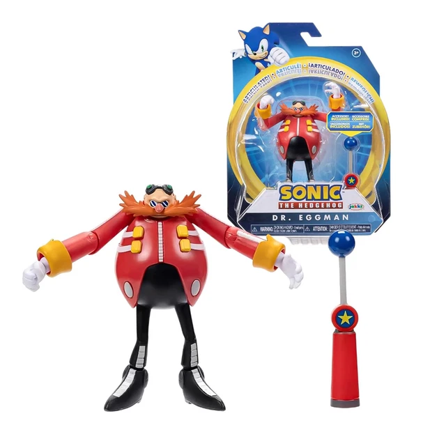 Figurine Dr. Eggman (Sonic) - 10,2 Cm - Marque GO Sega - Moderne - Neuf - Pour Collection Ou Jouet