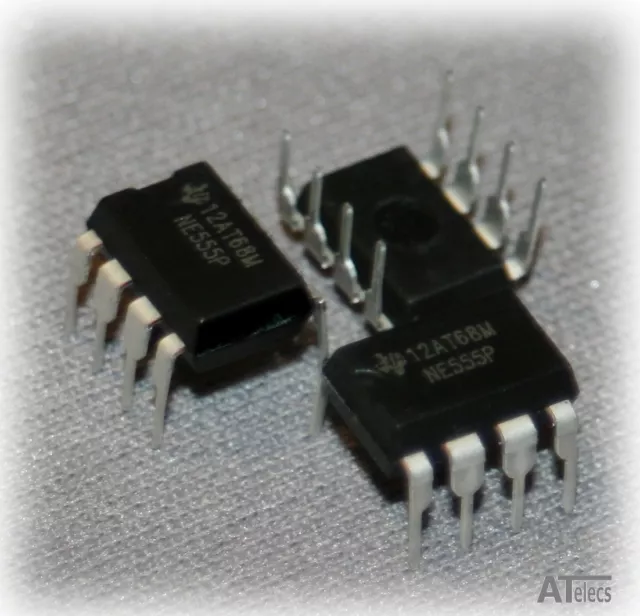 10 x NE555 NE555P IC Timer Texas Instrumente (DIL DIP NE555N) - UK Lagerbestand 2