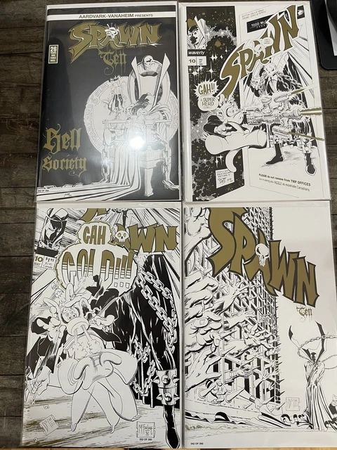 Spawn 10 remastered Gold cover set  #52/350 Cerebus