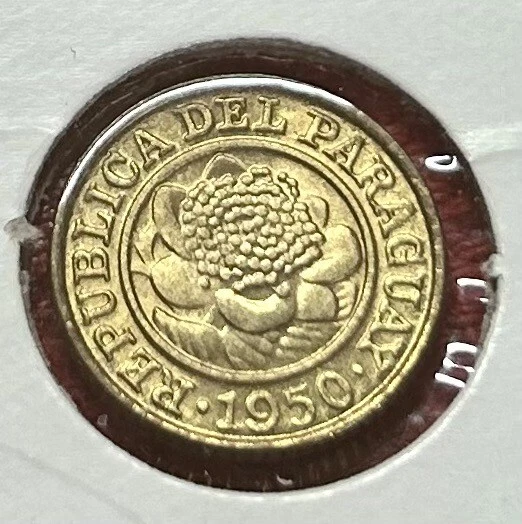 1950 Paraguay 1 Centimo, Beautiful Luster
