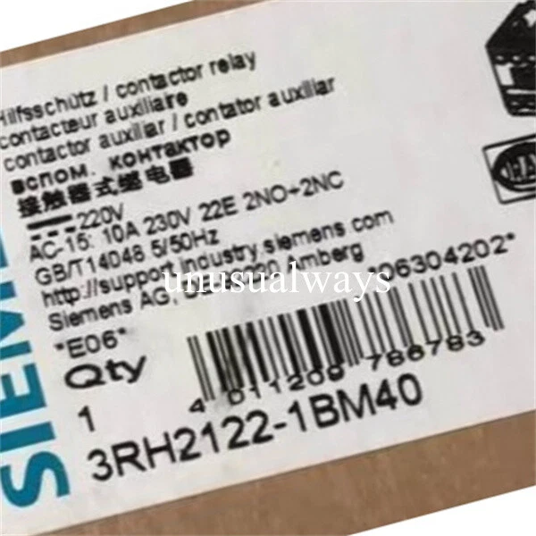 1PC Siemens contactor 3RH2122-1BM40 NEW