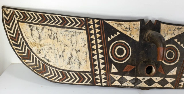 Antique Vintage Decorative African Burkina Faso Bwa Butterfly Hawk Mask 12